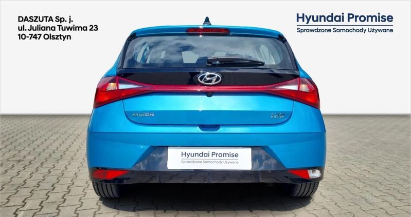 Hyundai i20 cena 73899 przebieg: 22182, rok produkcji 2022 z Łomianki małe 211